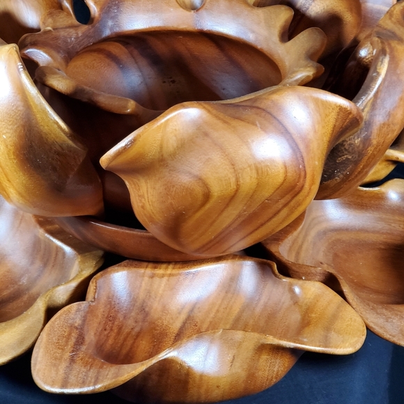 Vintage Lotus Flower Serving Set - Picture 4 of 8